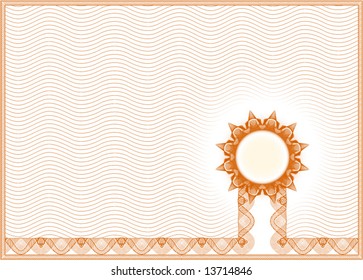 Classic border for diploma or certificate / A4