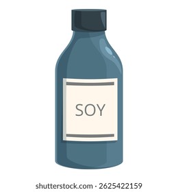 Design clássico da embalagem do frasco para conter e armazenar o molho de soja