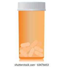 The classic bottle of pills.