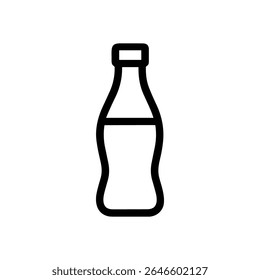 Classic bottle silhouette bold iconic simplicity. Icon Symbol Illustration