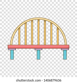 Classic bridge icon. Cartoon illustration of bridge vector icon for web design