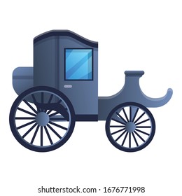 Classic brougham icon. Cartoon of classic brougham vector icon for web design isolated on white background