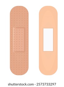 Classic brown bandages. vector illustration