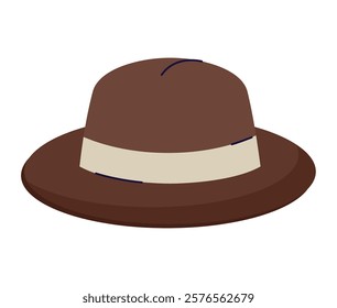 Classic brown hat stylish design