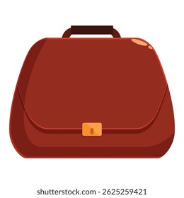 Classic brown leather briefcase, evoking professionalism and business acumen, perfect for corporate settings