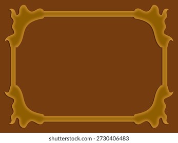 Klassische braune Ornament-Rahmen, eps Vektorgrafik, Design-Print für Grußkarten, Hochzeitseinladungen, Restaurant-Menü, königliche Zertifikate.