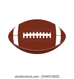 classic brown and white American football ball, ready for action on the gridiron.