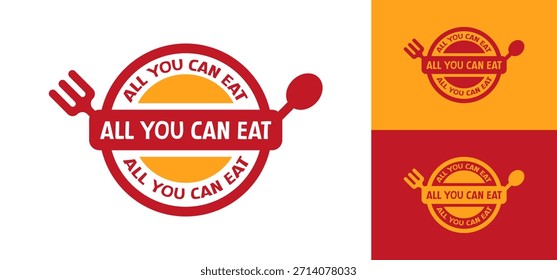 Um logotipo clássico em estilo buffet projetado para restaurantes ilimitados, oferecendo uma identidade versátil para uso hospitalar amplo.