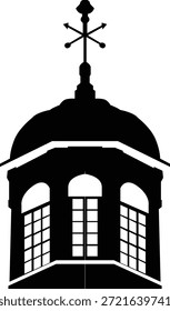 Klassische Gebäude Turm Silhouette, die Architektur und Erbe.