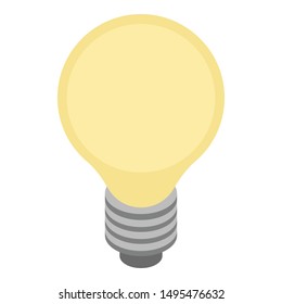 Classic bulb icon. Isometric of classic bulb vector icon for web design isolated on white background