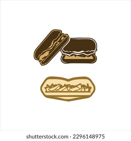 Design-Vektorgrafik des klassischen Burger-Logos