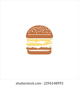 Classic Burger Logo Design Vector