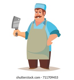 Butcher Cartoon Images Stock Photos Vectors Shutterstock Butcher cartoon set with meat sausage and knife isolated vector illustration. https www shutterstock com image vector classic butcher vector professional man cleaver 711709453