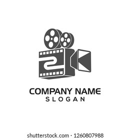 Classic Camera for Entertainment and art logo, icon template.