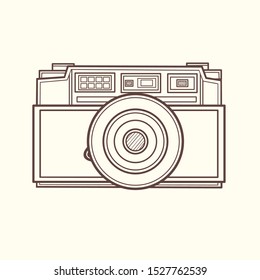 Classic Camera Line Art Version