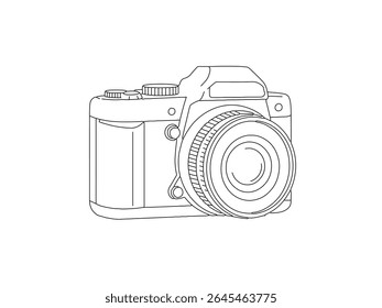 Classic Camera with Line Details
