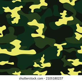 
Classic camo background, military pattern, vector repeat texture, forest design.