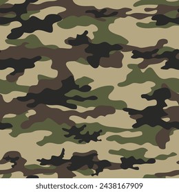 
Classic camouflage background military pattern, vector illustration, urban print
