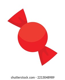 Classic candle sweet flat icon