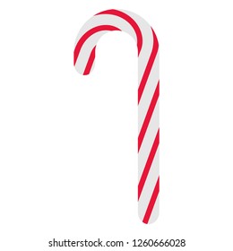 Classic Candy Cane - Traditional red and white striped peppermint candy cane