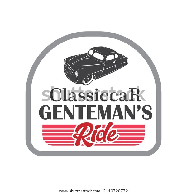 classic car black old small car logo,  a\
smart and old iconic car vector\
illustrations