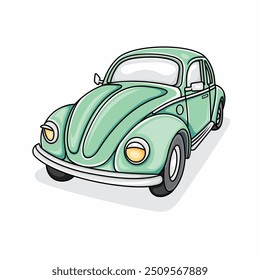 classic car clipart, illustration design.