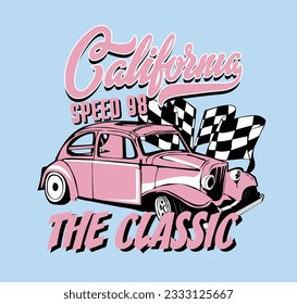 CLASSIC CAR DESIGN TO GIRLS 