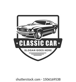 Old Car Retro Theme Logo Template Stock Vector (Royalty Free) 792826900