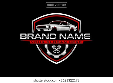  Classic Car Emblem Logo Vector. Best for Classic Automotive inspiration