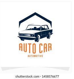 Classic Car Garage Logo Design Template