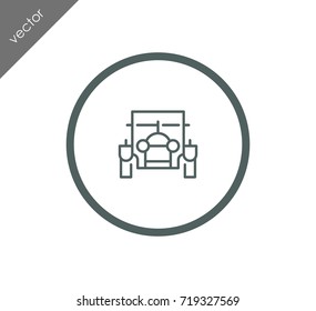 Classic car icon