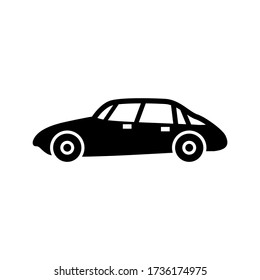 icono clásico del coche o logotipo símbolo de señalización aislado ilustración vectorial de alta calidad estilo negro iconos vectoriales
