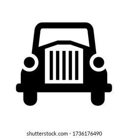 classic car icon or logo isolated sign symbol vector illustration - high quality black style vector icons
