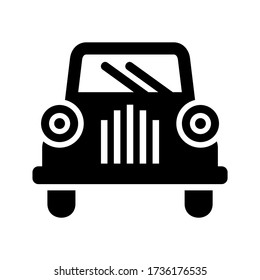 classic car icon or logo isolated sign symbol vector illustration - high quality black style vector icons

