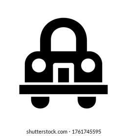 classic car icon or logo isolated sign symbol vector illustration - high quality black style vector icons
