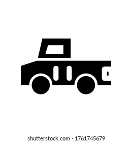 klassisches Auto-Symbol oder Logo einzeln auf Zeichen, Vektorgrafik - hochwertige Vektorgrafiken im schwarzen Stil
