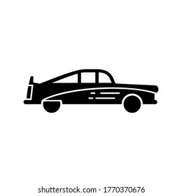 Classic Car Icon Or Logo Isolated Sign Symbol Vector Illustration - High Quality Black Style Vector Icons
