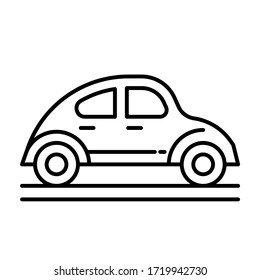 Classic car icon outline vector