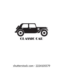 classic car icon vector illustration symbol design