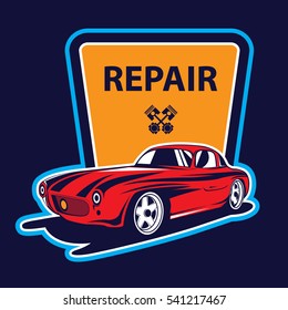 Classic car logo