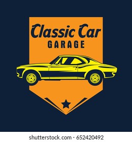 Classic car logo