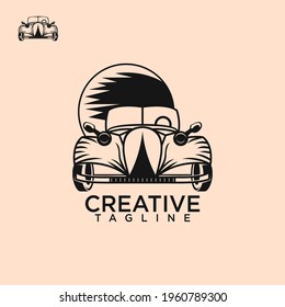 Logo clásico del coche, vector de diseño creativo