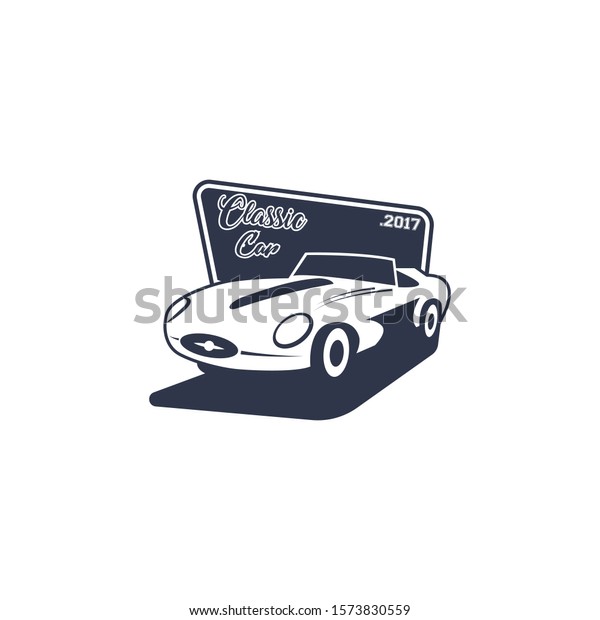 Classic car logo design. Suitable for vintage,\
old style or classic car garage, repair. Also for car restoration,\
repair and racing.