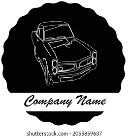 Classic car logo design. Vector collection of cars with classic concept. 