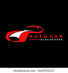 Template d'Image vectorielle de conception de logo de voiture classique. Template d'Image vectorielle de conception de logo Car Retro showroom
