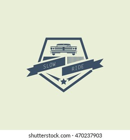 Classic car logo, emblems, badges and icons. Vector Illustration Design Template