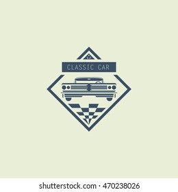 Classic Car Logo Emblems Badges Icons Stock Vector Royalty Free