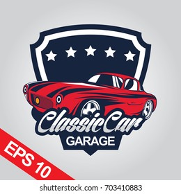 Classic Car Logo Template