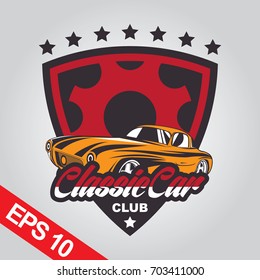 Classic Car Logo Template