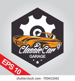 Classic Car Logo Template
